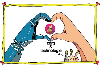 mensen- en robothand vormen hartje