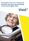 Voorkant Brochure voor mensen die slechter zien door een afwijking in de macula (gele vlek)