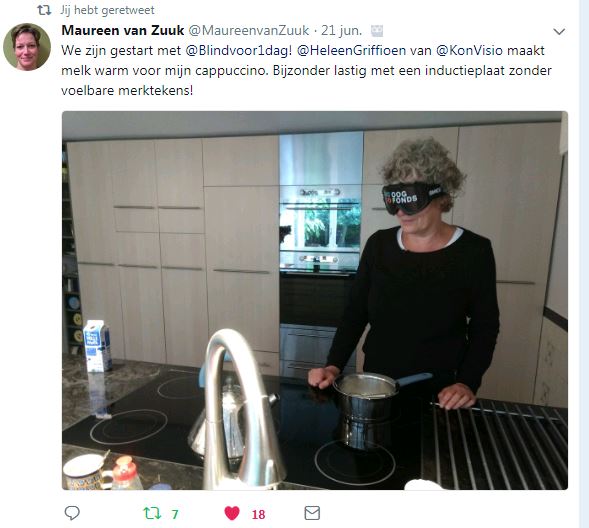 Een tweet van Maureen van Zuuk over Heleen