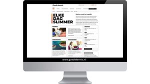 Screenshot van de site goedekennis.nl