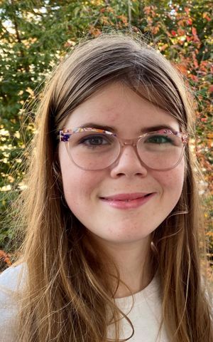 Portretfoto van Norah met CVI Portretfoto van Norah met CVI