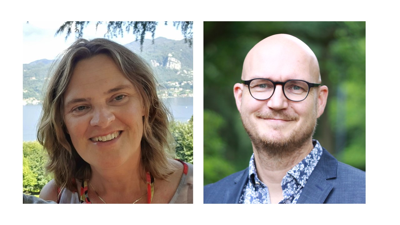 Afbeelding van de twee auteurs van het boek. 