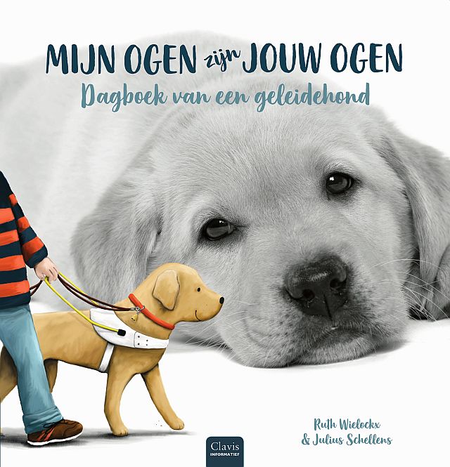 Cover kinderboek “Mijn ogen zijn jouw ogen, dagboek van een geleidehond