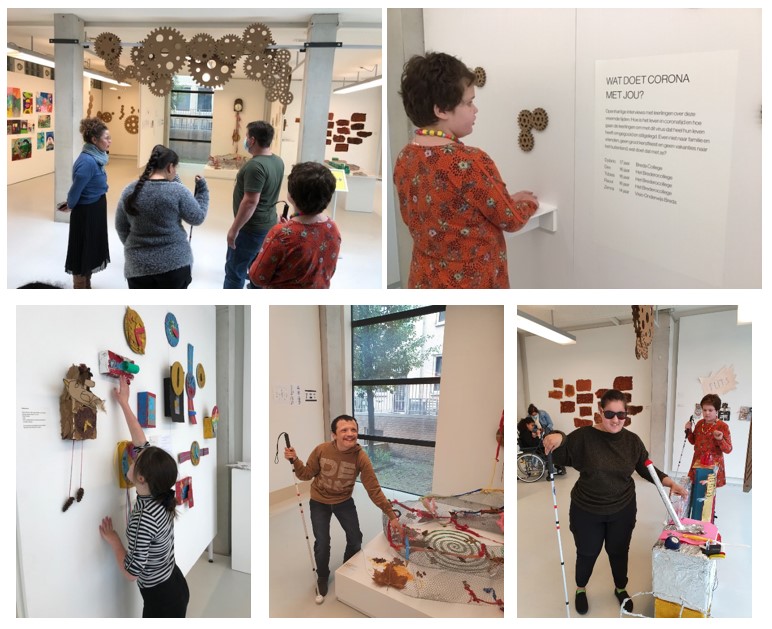 VSO-leerlingen van Visio Onderwijs Breda exposeren in Stedelijk Museum Breda - collage