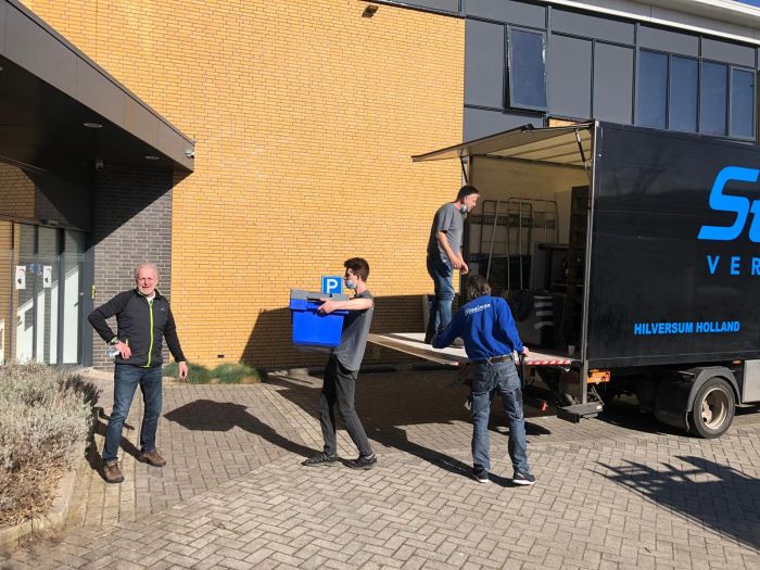 De verhuizing in Visio in volle gang