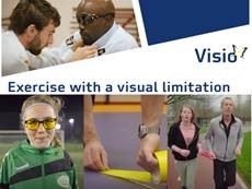 Different types of exercising with visual limitation