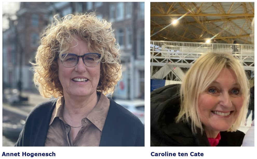 De vertrouwenspersonen Annet Hogenesch en Caroline ten Cate De vertrouwenspersonen Annet Hogenesch en Caroline ten Cate