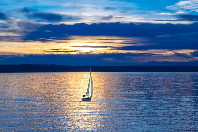Een zeilboot Een zeilboot