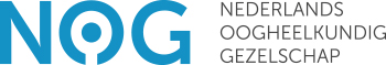 Het blauwe logo van NOG